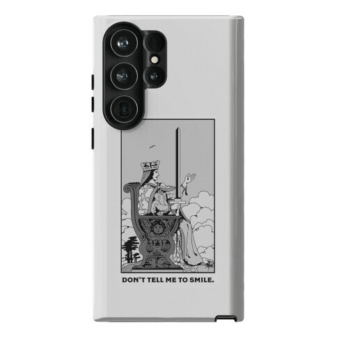 Don't Tell Me To Smile (Queen Of Swords Tarot) Phone Case